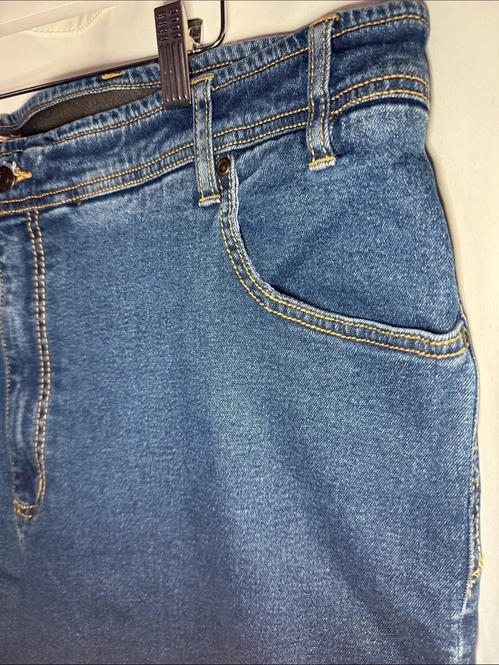 Duke Haband Classic Jeans Mens 42m Straight Leg Blue Denim Pants